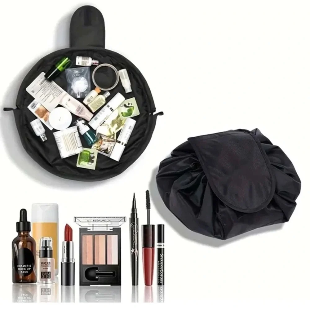 Black Drawstring Women's Bag